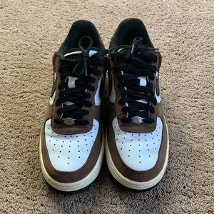 NIKE 2005 Vintage Air Force 1 Low Premium White Black Brq Brown Md Brown, size 8 Nike Air Force 1 Low Premium Escape 2005 Size 9.5 Used Rare  main image 4